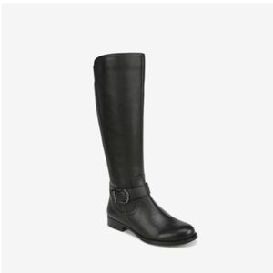NEW Naturalizer Jaya Riding Boot black leather medium width wide calf size 8